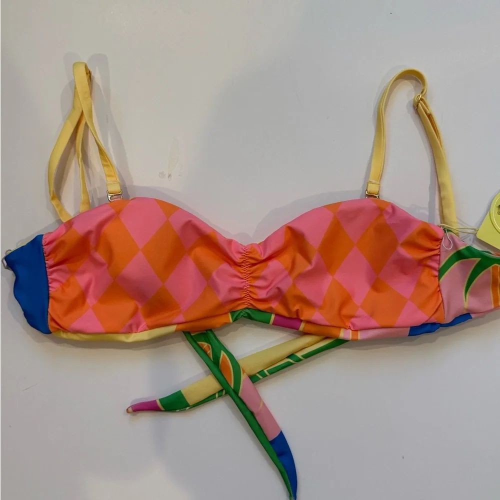 Maaji Pink and Orange Reversible Bathing Suit - Picture 9 of 9